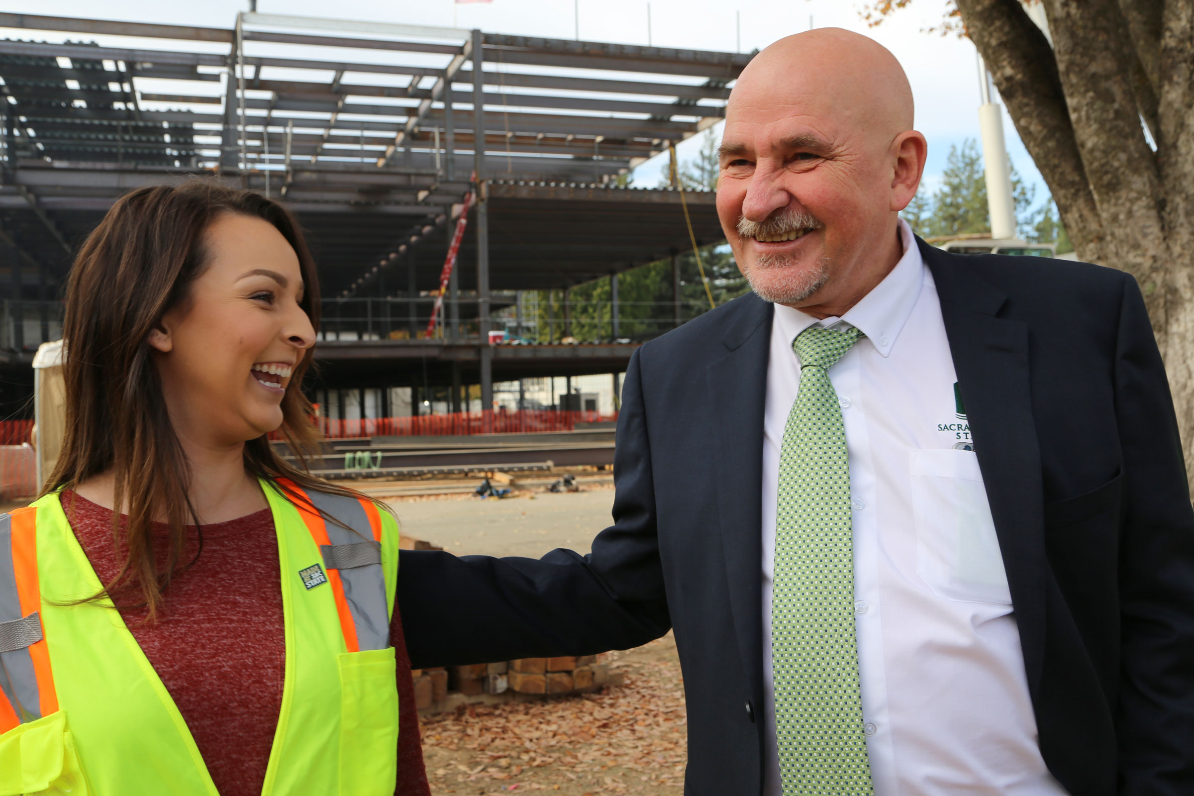 President Nelson and Vanessa, Sac State Proud.